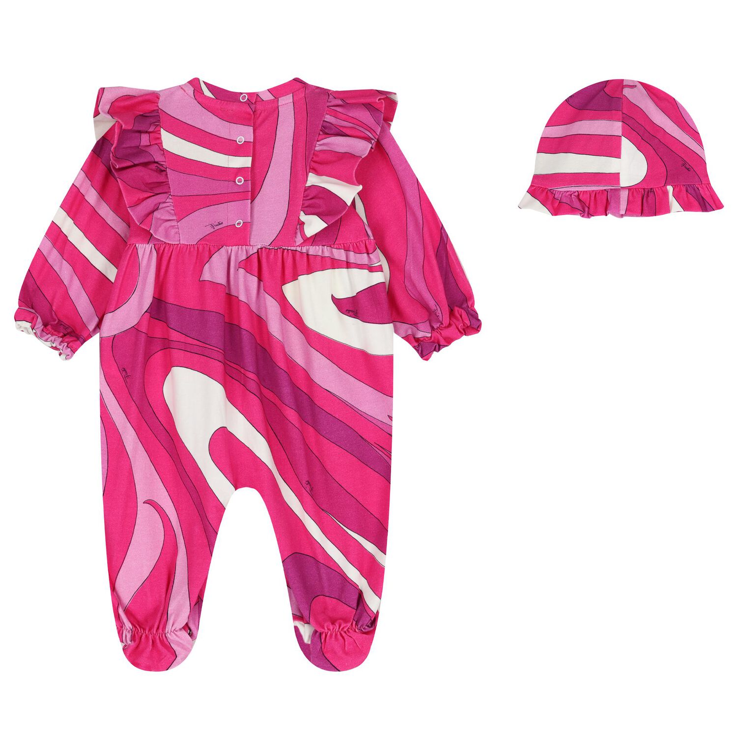 Baby Girls Pink & Purple Babygrow Gift Set, 2, hi-res