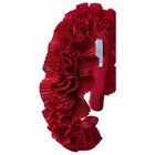 Girls Red Pleated Ruffled Headband, 1, hi-res