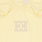 Girls Yellow Logo Dress, 1, hi-res