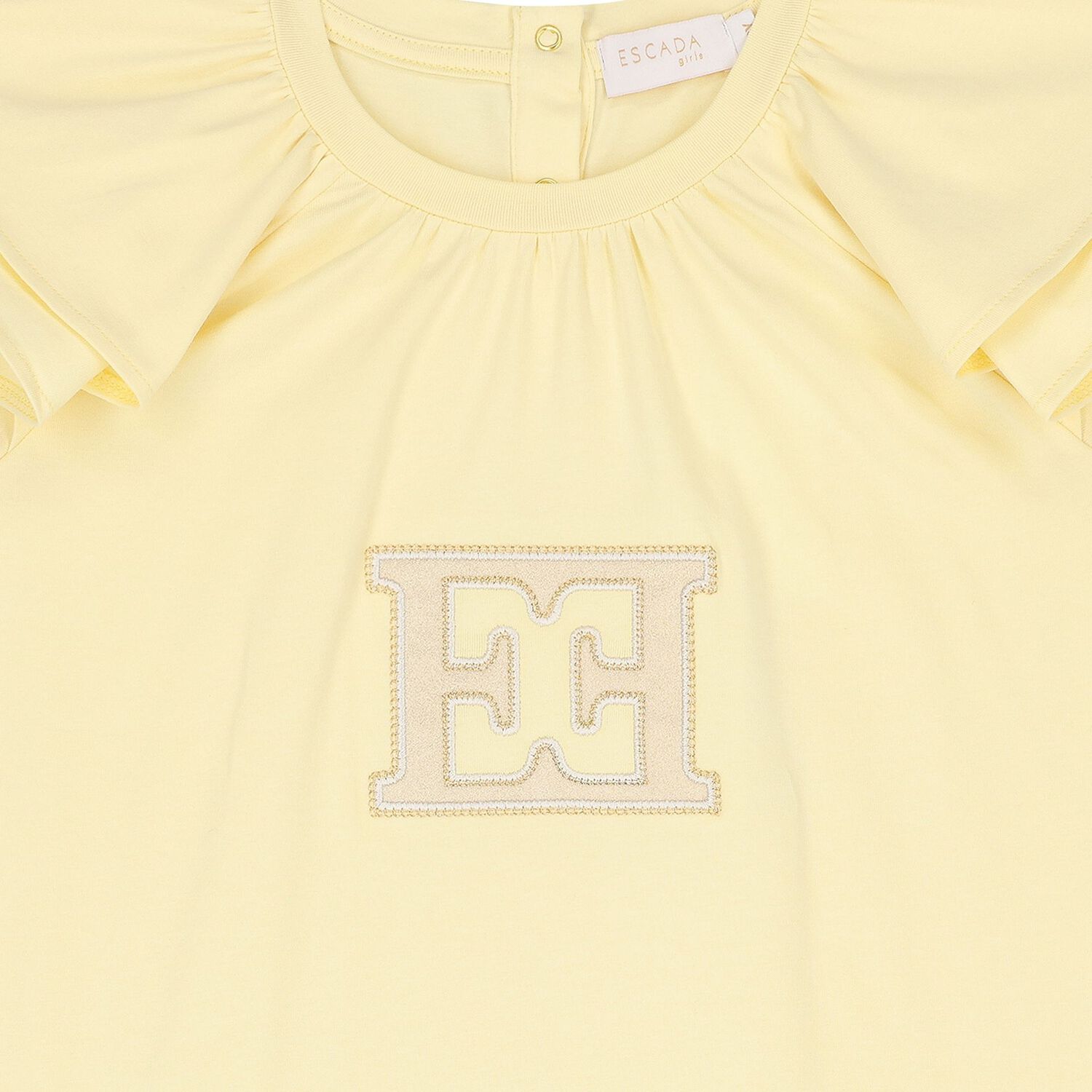 Girls Yellow Logo Dress, 1, hi-res image number null