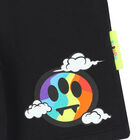 شورت بالشعار باللون الأسود, 3, hi-res