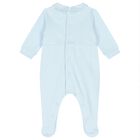 Baby Boys Blue Babygrow, 1, hi-res
