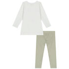 طقم ليغنز بنات باللون الأبيض والأخضر, 1, hi-res