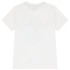 Boys White Logo T-Shirt, 1, hi-res