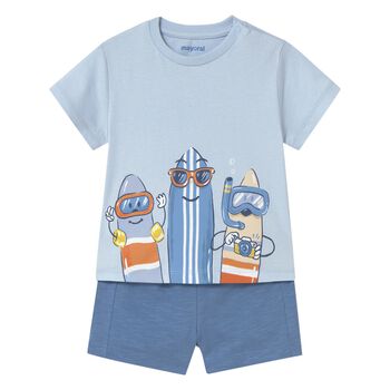 Younger Boys Blue Shorts Set