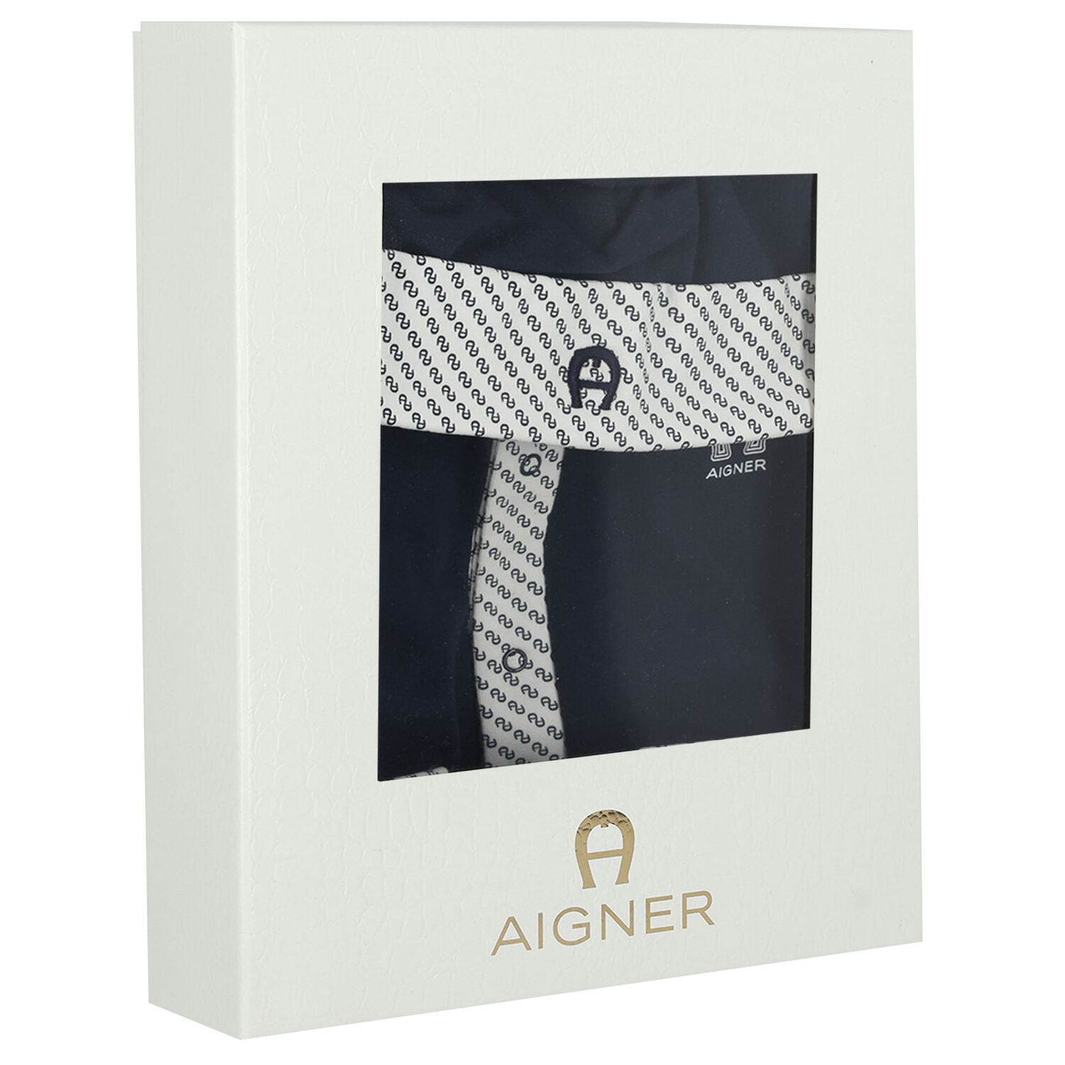 Baby Boys Navy Blue Logo Babygrow Gift Set, 2, hi-res