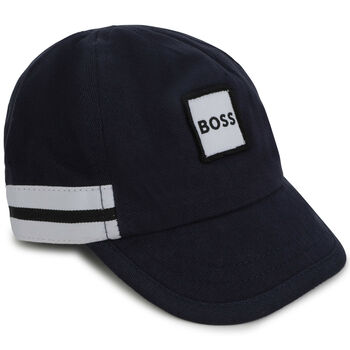 Baby Boys Navy Blue Logo Cap
