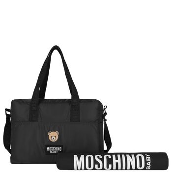 Black Teddy Bear Baby Changing Bag