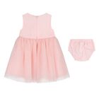 Baby Girls Pink Tulle Dress Set, 1, hi-res