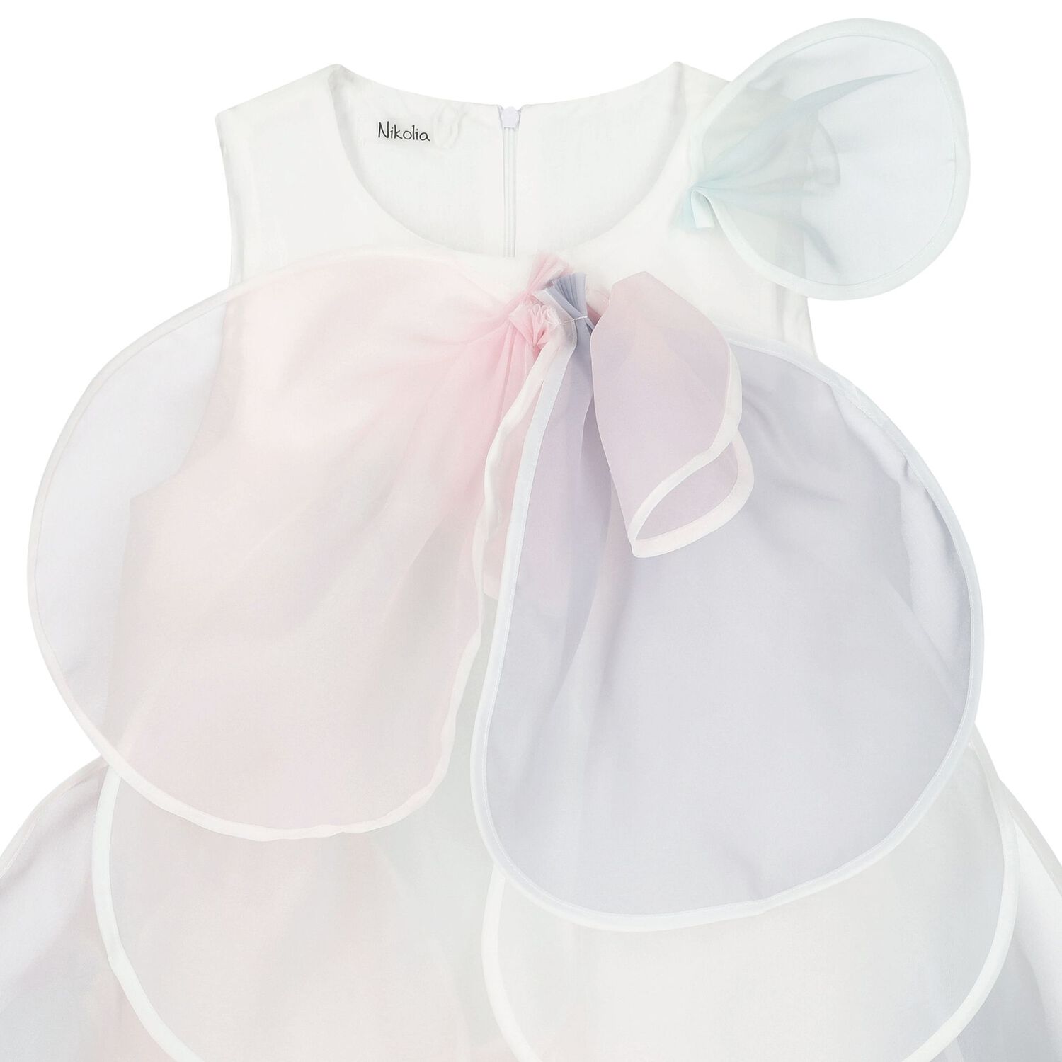 فستان  بنات ببتلات شيفون  متعدد  الألوان , 1, hi-res image number null