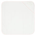 منشفة بغطاء للرأس باللون الأبيض والوردي للبنات, 1, hi-res