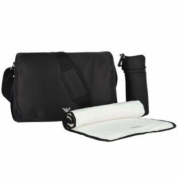 Black Logo Baby Changing Bag