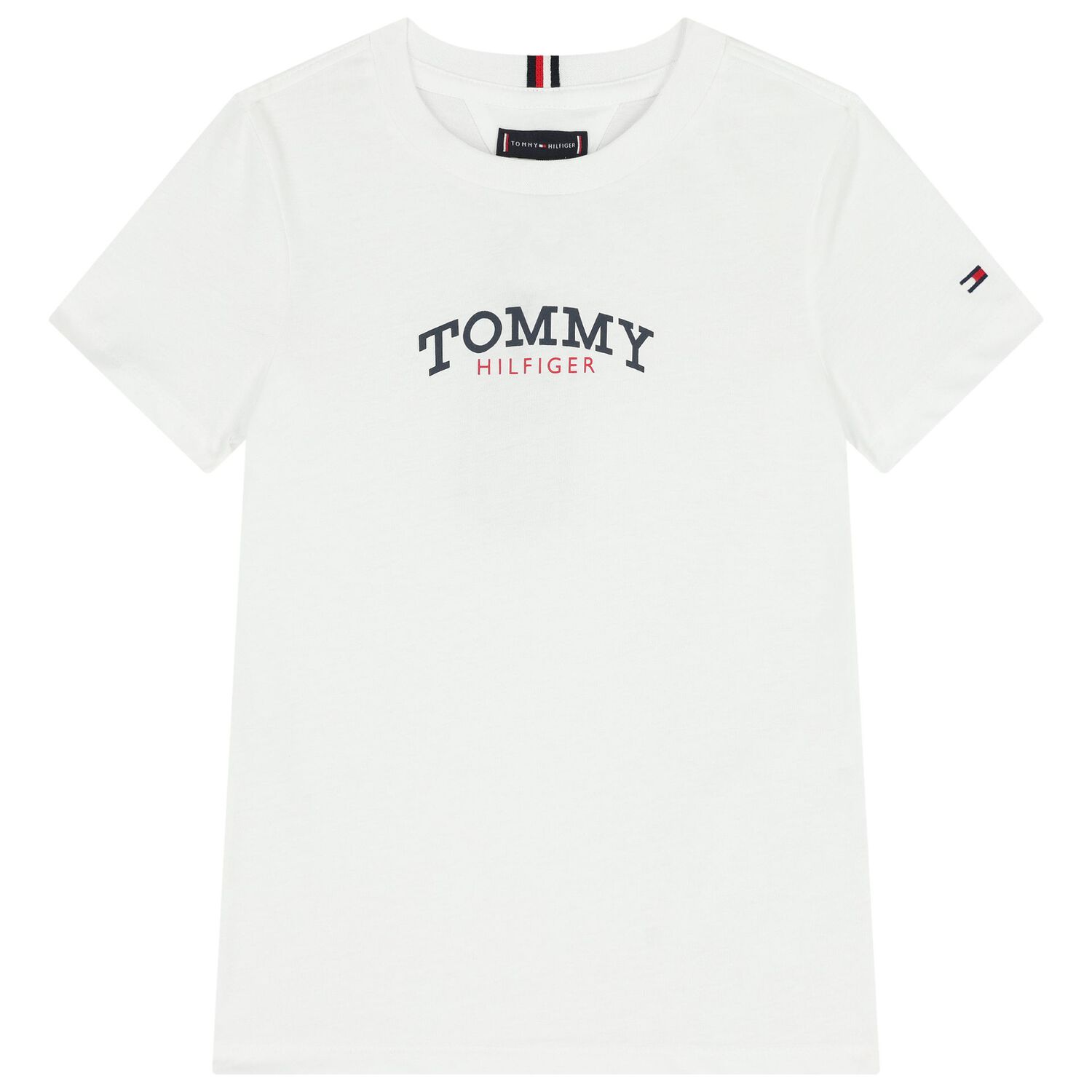 Boys White Logo T-Shirt, 1, hi-res