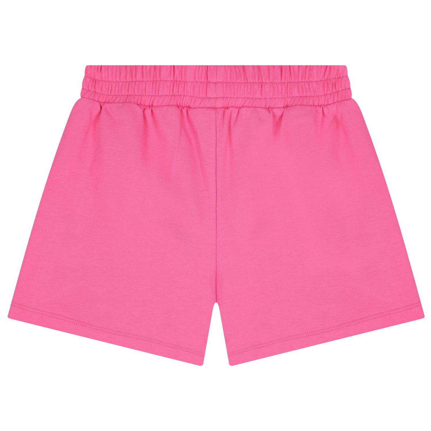 Girls Pink Teddy Bear Logo Shorts, 3, hi-res