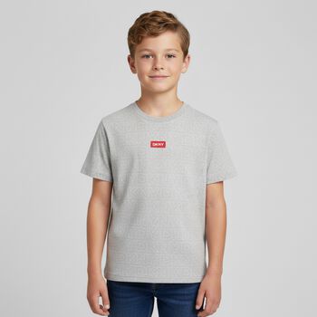Boys Grey Logo T-Shirt