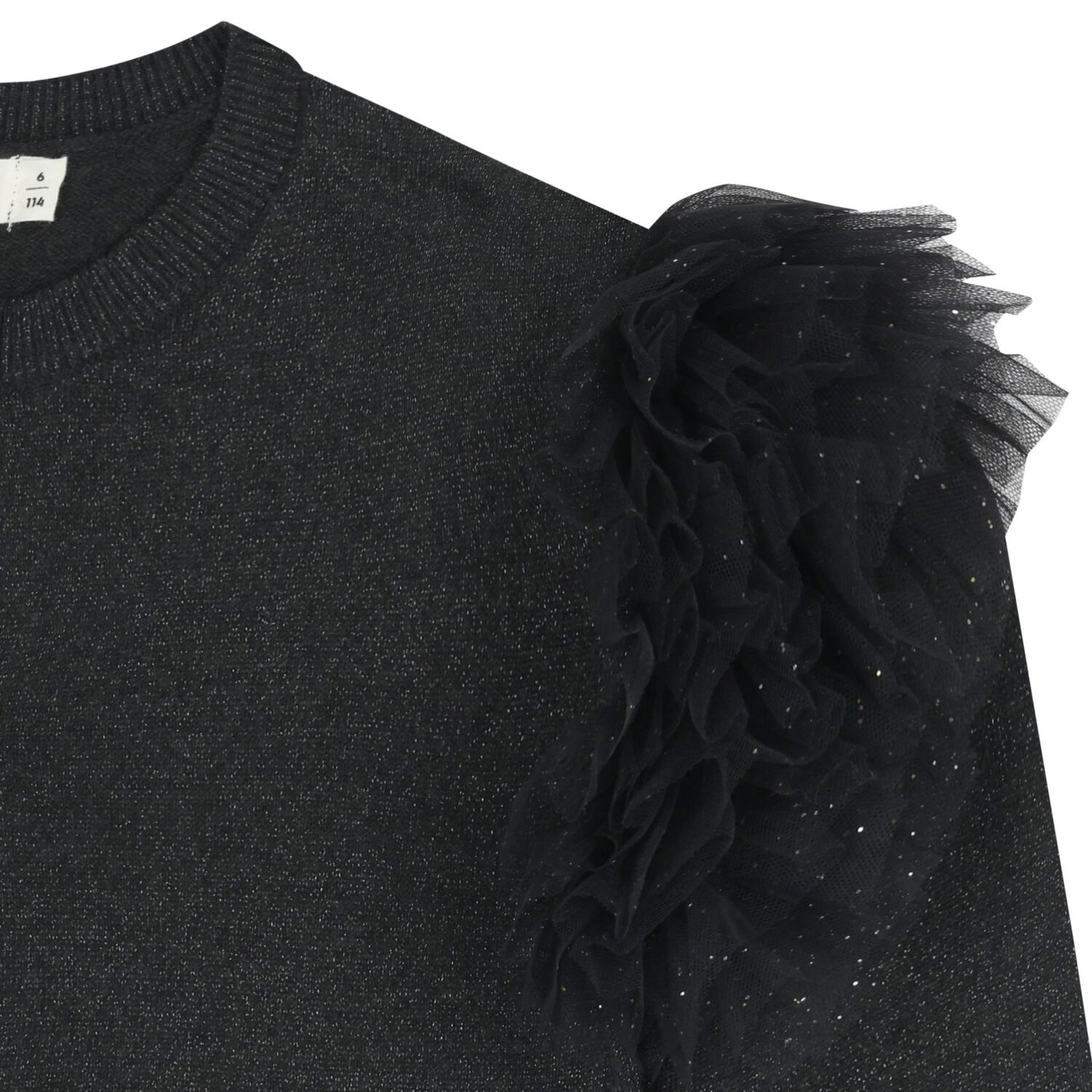 كارديجان محبوك باللون الكحلي للفتيات, 1, hi-res