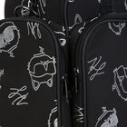 Black & White Choupette Logo Baby Changing Bag ( 37cm ), 1, hi-res