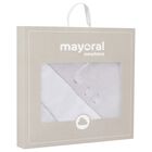 White  & Grey Hooded Towel, 1, hi-res