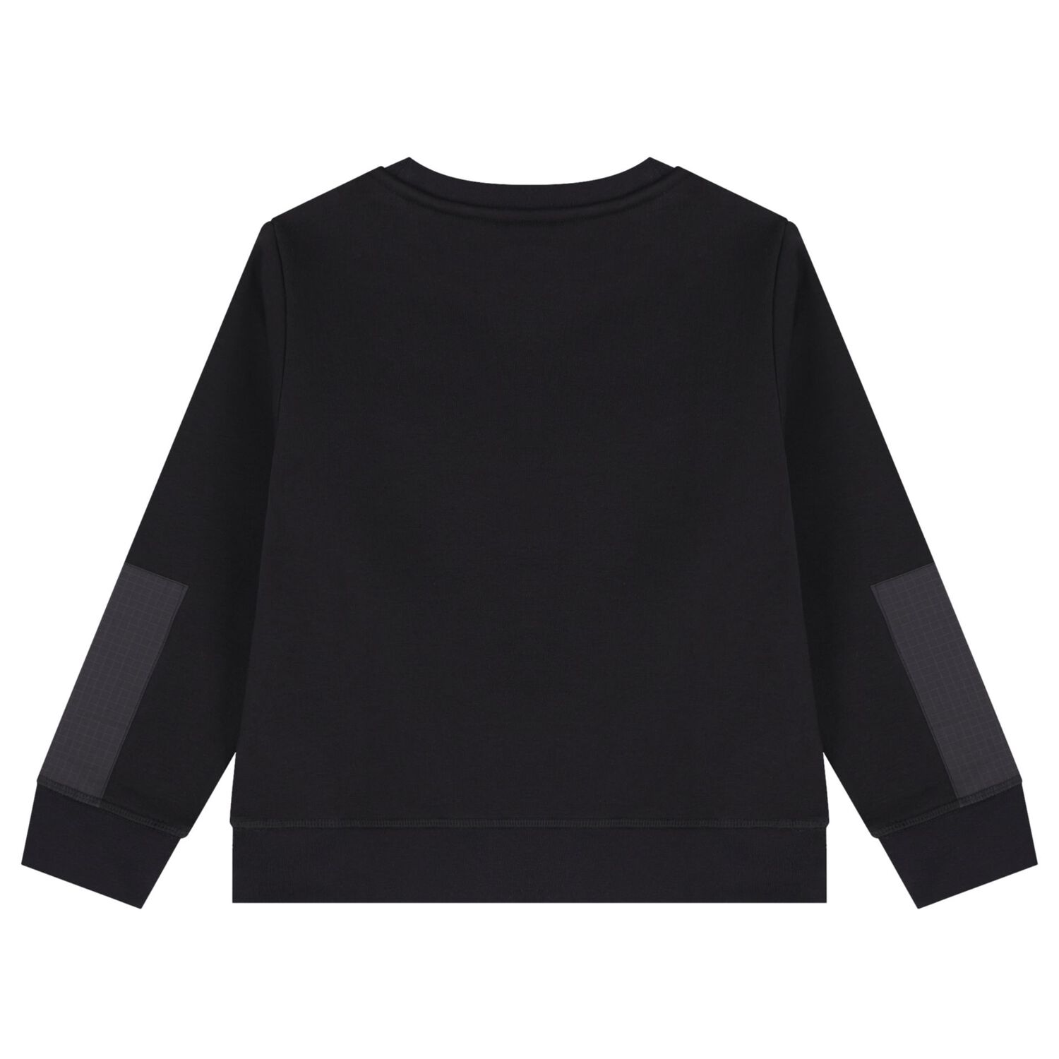 سويت شيرت اولاد بشعار باللون الاسود, 1, hi-res