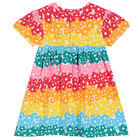 فستان بنات بطبعة الزهور متعدد الألوان, 1, hi-res