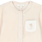 Baby Girls Ivory & Pink Babygrows Gift Set ( 2-Pack ), 1, hi-res