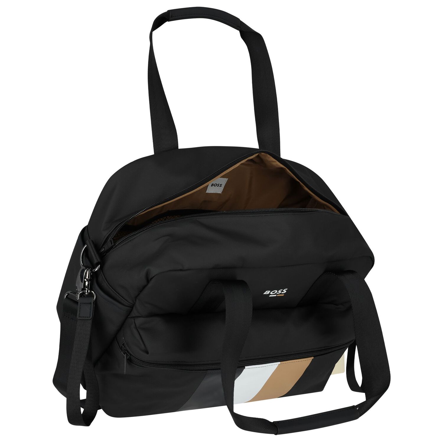 شنطة مواليد بالشعار باللون الأسود للأطفال , 1, hi-res