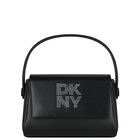 Girls Black Faux Leather Handbag, 1, hi-res