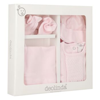 Baby Girls Pink Babygrow Gift Set