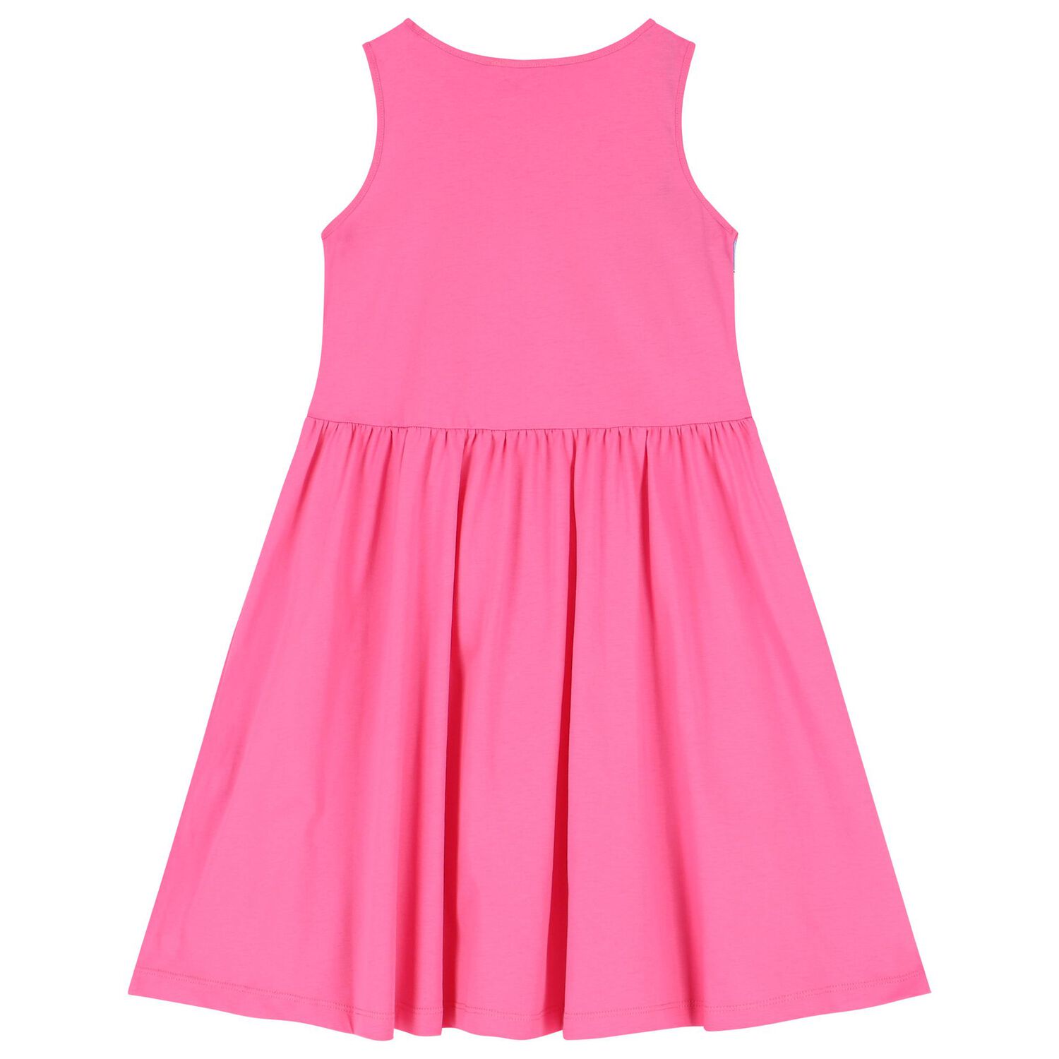 Girls Pink Logo Sleeveless Dress, 2, hi-res image number null
