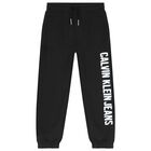 Boys Black Logo Joggers, 1, hi-res