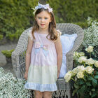 Girls Pink, Blue & Yellow Headband, 1, hi-res