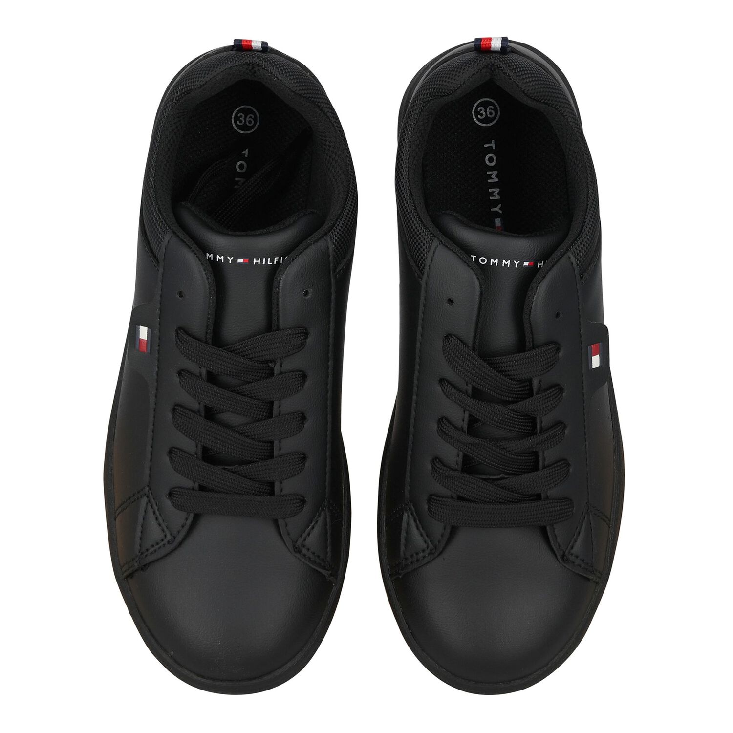 Boys Black Logo Trainers, 1, hi-res image number null