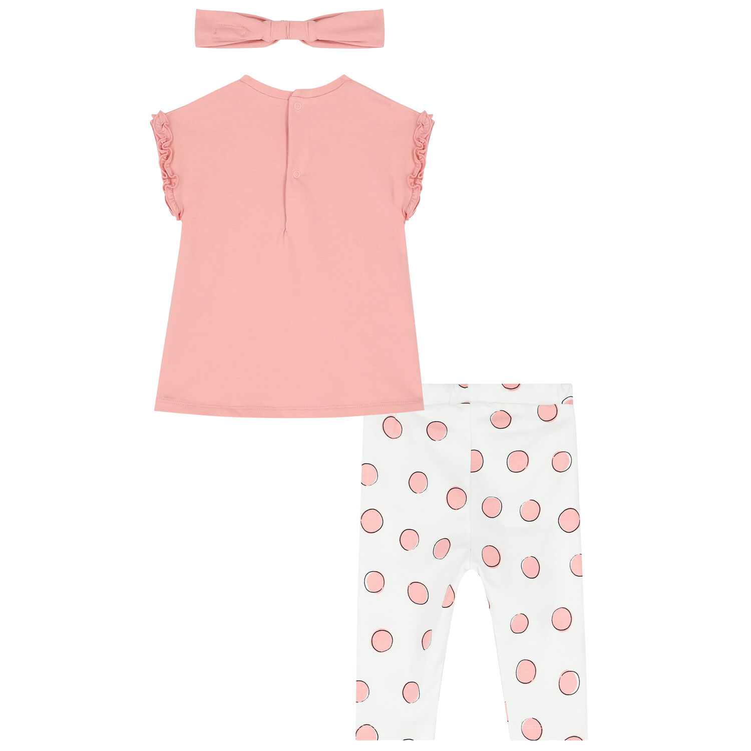 Baby Girls White & Pink Leggings Set, 1, hi-res image number null