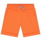Boys White, Green & Orange Shorts Set, 1, hi-res