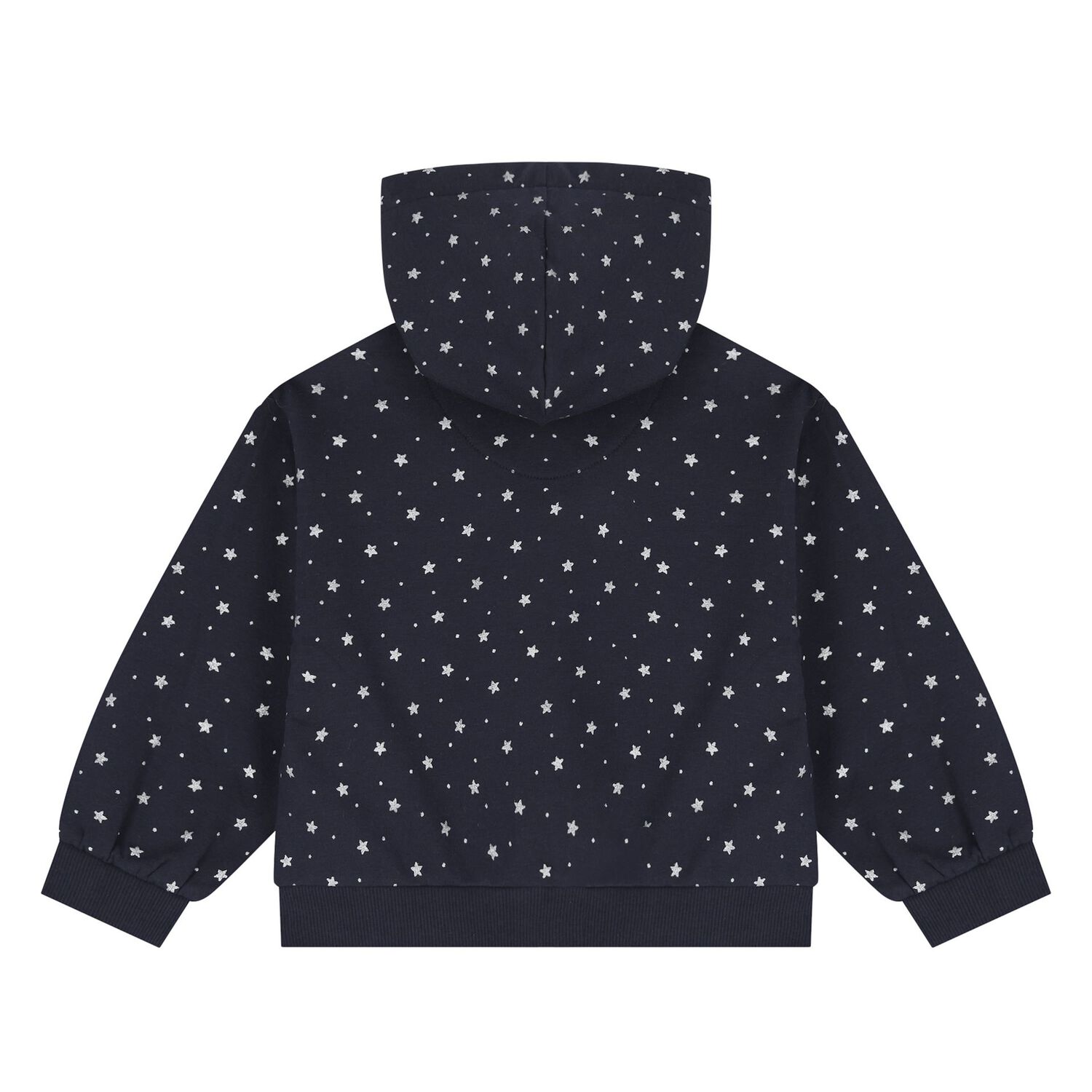 Younger Girls Ivory & Navy Blue Cat 3 Piece Tracksuit, 1, hi-res