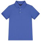 Boys Blue Polo Shirt, 1, hi-res