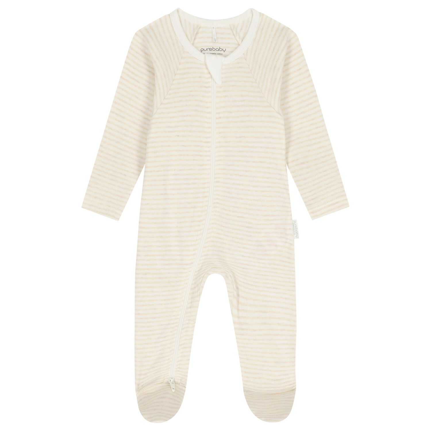 White & Beige Babygrows ( 2 Pack ), 6, hi-res image number null