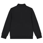 Boys Black Logo Sweatshirt, 1, hi-res