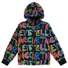 Boys Black Monsters Jacket, 1, hi-res