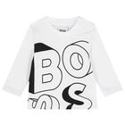 طقم بدله رياضيه للاولاد بالشعار باللون البيج والابيض , 3, hi-res