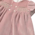Baby Girls Pink Smocked Dress, 3, hi-res