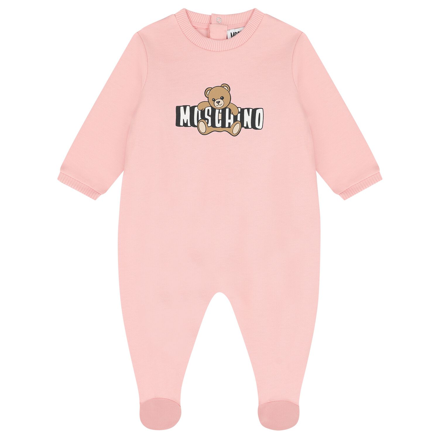 Baby Girls Teddy Bear Logo Babygrow, 5, hi-res