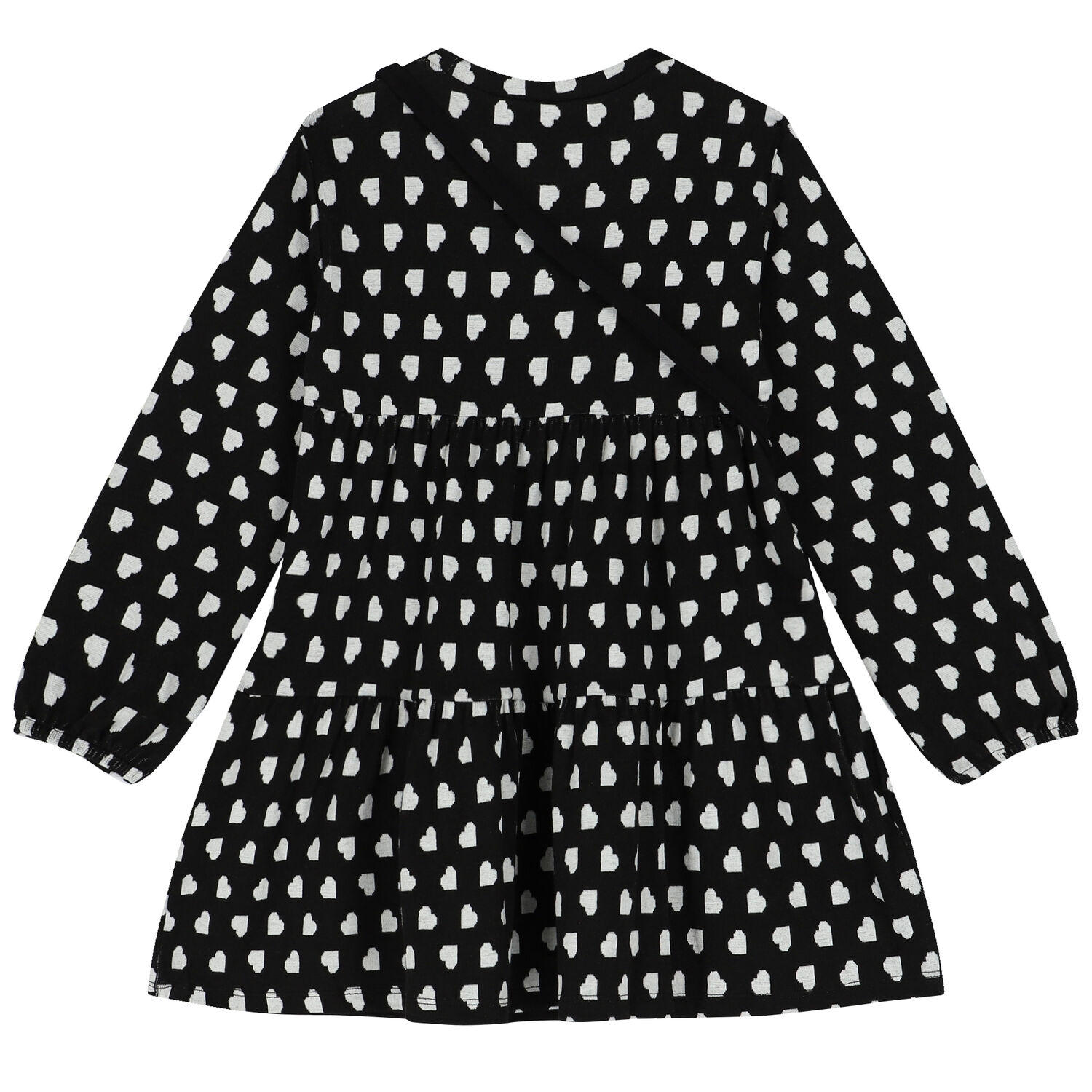 Girls Black Heart Dress & Bag Set, 2, hi-res image number null