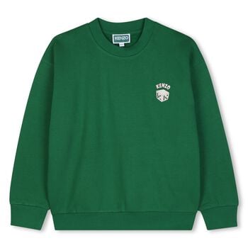 Boys Green Dice Logo Sweatshirt