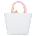 Girls Pink & Ivory Bow Hand Bag, 1, hi-res