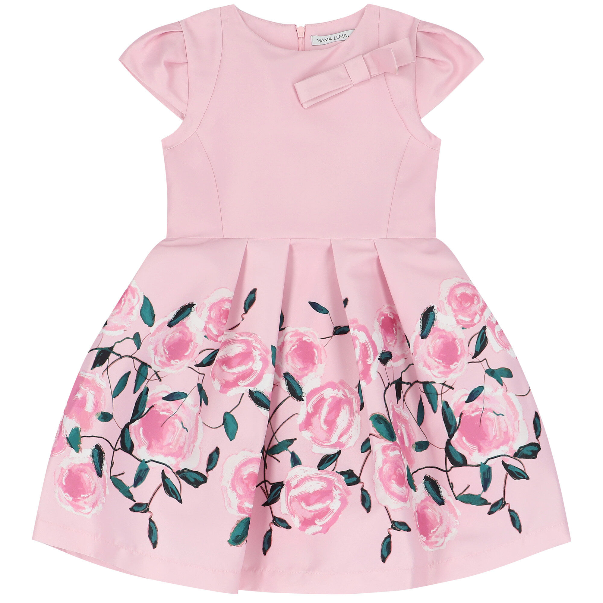 Pink flower dress top