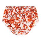 Baby Girls White & Orange Majolica Dress Set, 1, hi-res