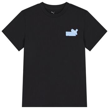 Boys Black & Blue Logo T-Shirt