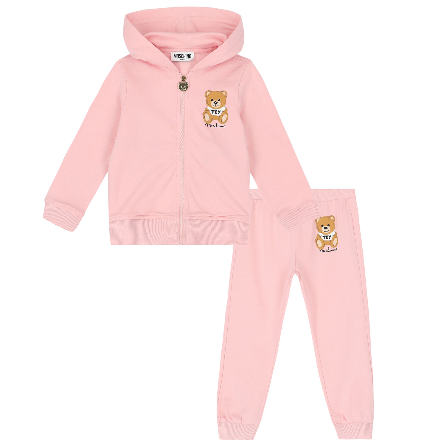 Pink Teddy Logo Tracksuit, 1, hi-res