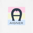 تيشيرت بنات بالشعار باللون الأبيض, 1, hi-res